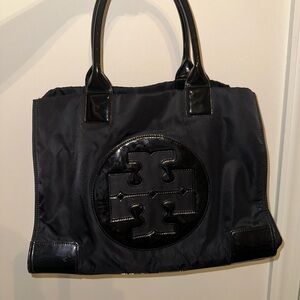 Tory Burch Large Ella Patent Nylon Tote